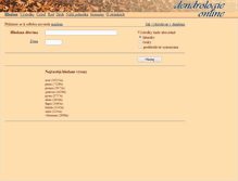 Tablet Screenshot of databaze.dendrologie.cz